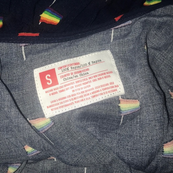 Target PRIDE Collection  rainbow flag navy romper - Picture 5 of 5